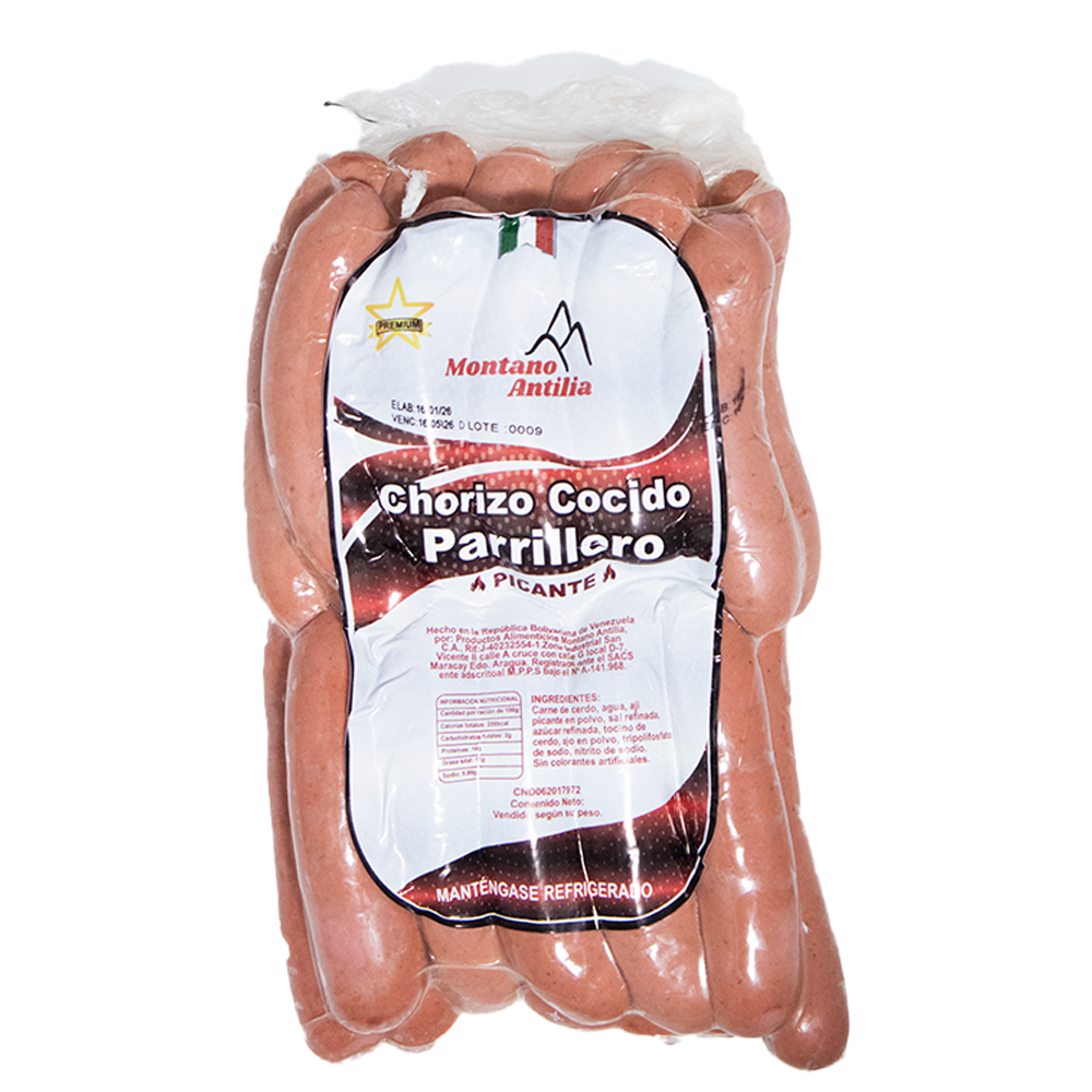 Chorizo Cocido Parrillero Picante 2KG
